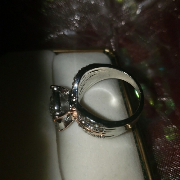 Sophicates Halo Gold Silver CZ Pave Ring - Picture 4 of 12